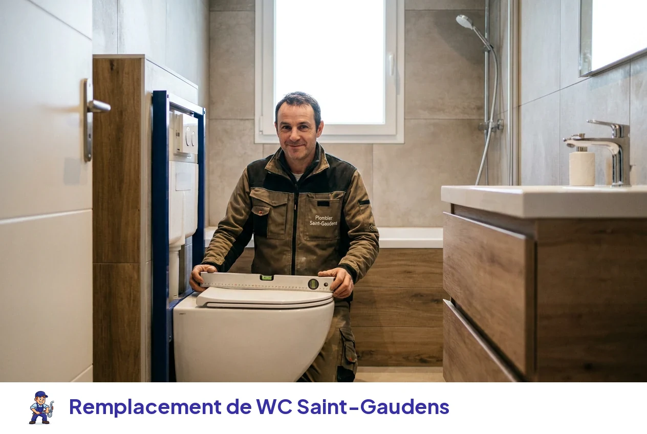 Remplacement de WC à Saint-Gaudens